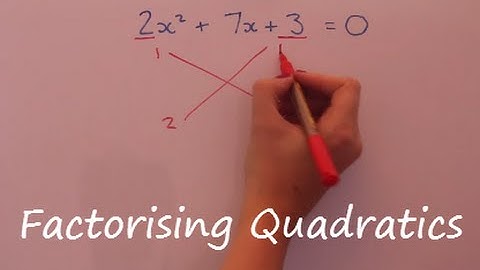 Factorising Quadratics