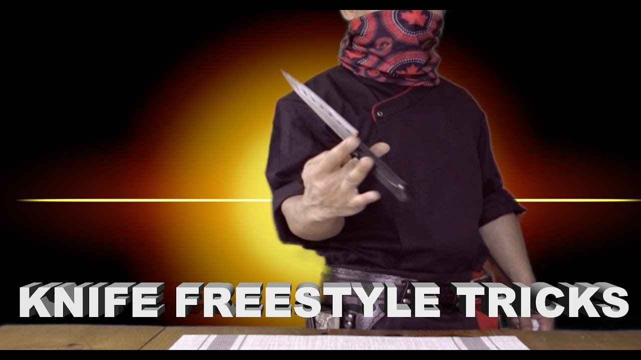 KNIFE TRICKS HIBACHI FREESTYLE YouTube
