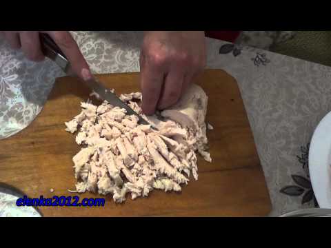 Видео рецепт Салат из грибов и курицы
