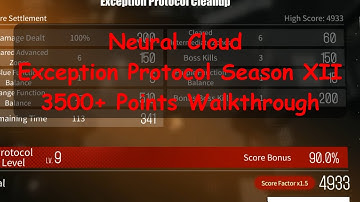 [Neural Cloud] Exception Protocol Season 13 3500+ Points Complete Walkthrough. 4933 Score.