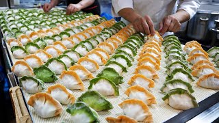 Amazing skill!! A great Korean dumpling master. / korean street food