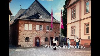 UNESCO-Welterbe - die jüdischen Synagoge. Worms. 9 Mai./ 9 Мая.