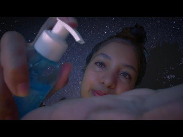 ASMR Today, members immerse themselves in a Moonlight Facial Spa 🎑🌙 (with collagen-stimulating