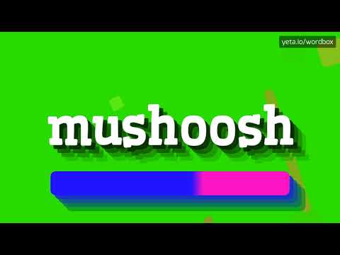 HOW PRONOUNCE MUSHOOSH! (BEST QUALITY VOICES)