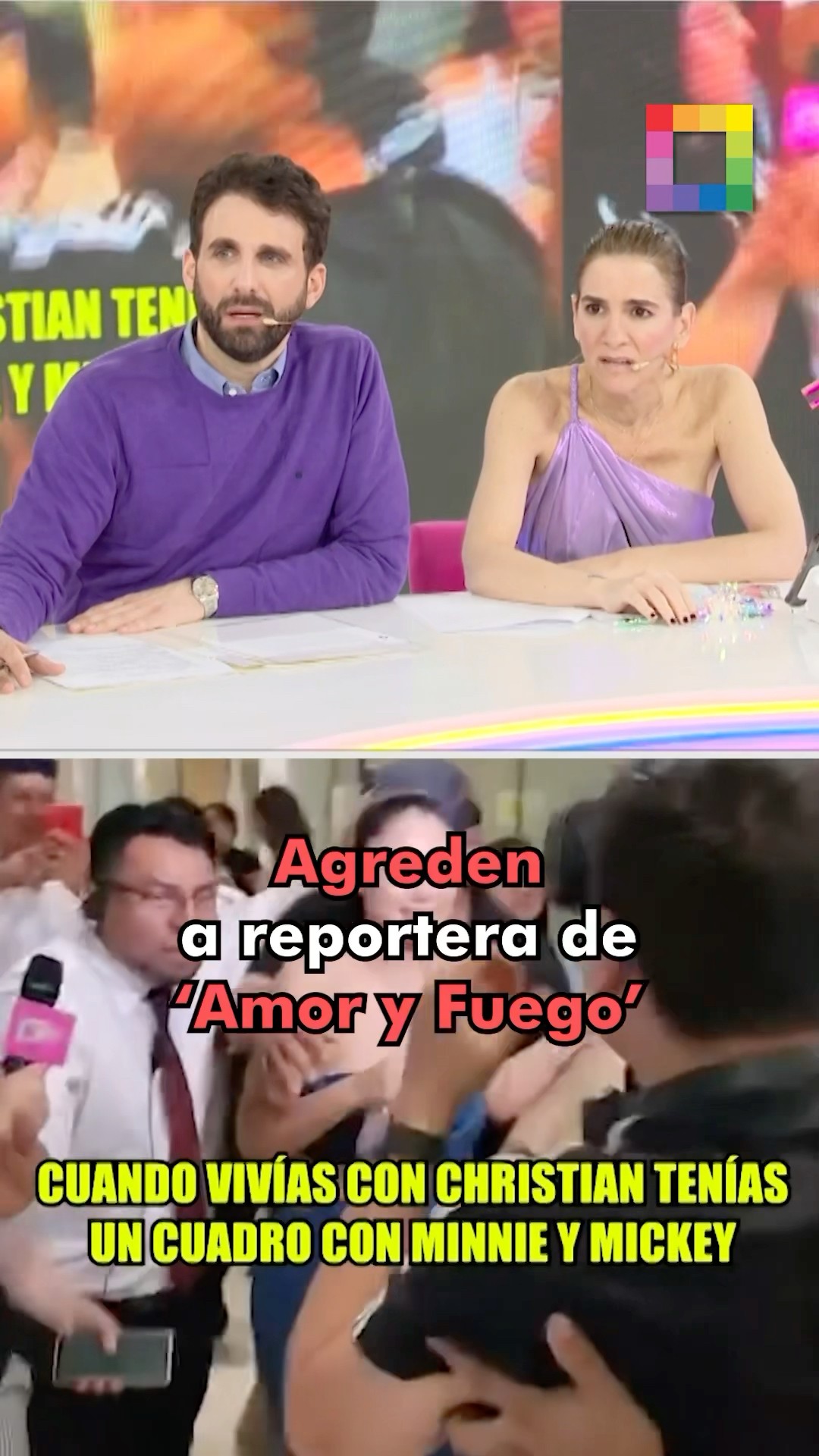 Seguridad de Pamela Franco agrede a reportera de ‘Amor y Fuego’.#AmorYFuego #PamelaFranco #reportera