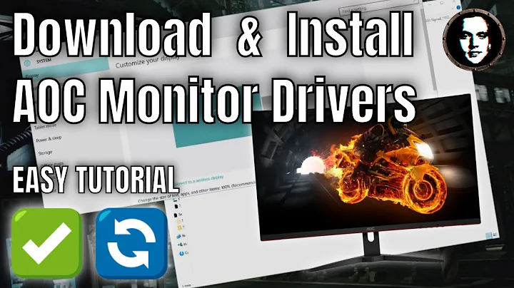 How to download and install AOC monitor drivers manually for Windows - 2022 Working