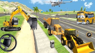 Real Excavator Digger Crane Road Construction JCB 3D Games - Android Gameplay screenshot 5