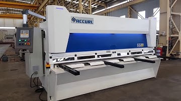 ACCURL Master Hydraulic Guillotine Shears MS8 3206 with ELGO P40T Touch Screen CNC System