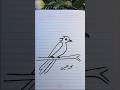 Learn To Draw A Bird From Number 323 It S Very Easy And Simple So Give It A Try Kidsdrawing