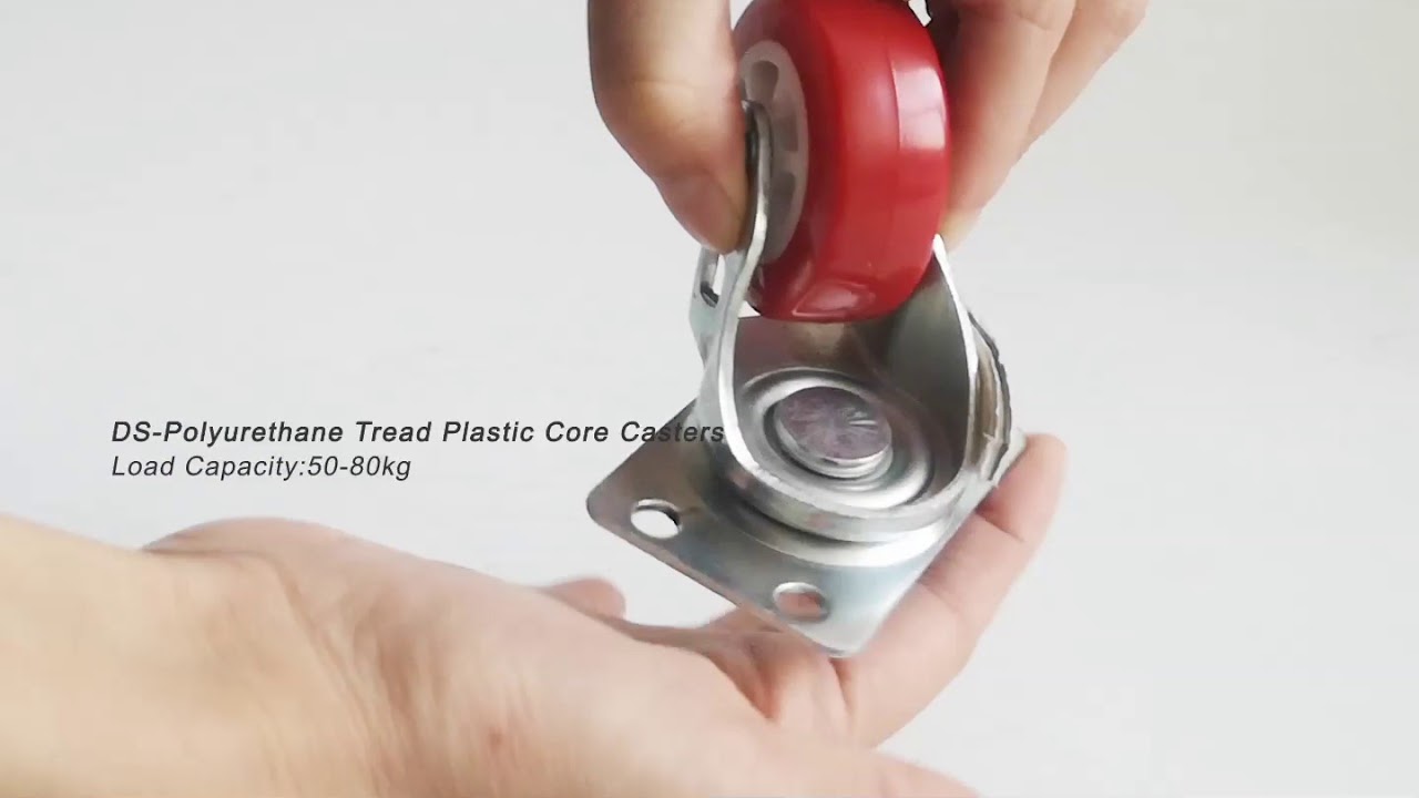 Light Duty TPU Plastic Core Casters: Small Swivel Caster Wheels