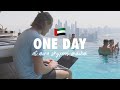  one day in life coding  chilling at aura skypool dubai