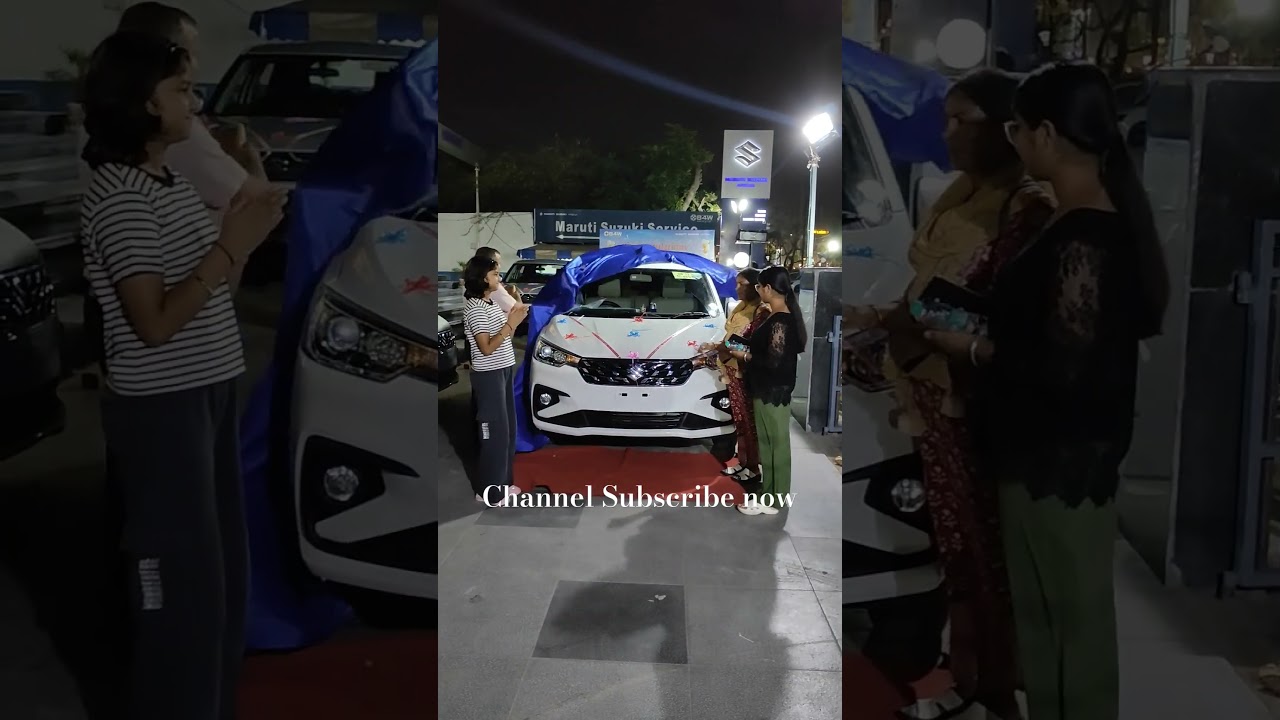 New Car Delivery New Ertiga vxi cng white 2025 