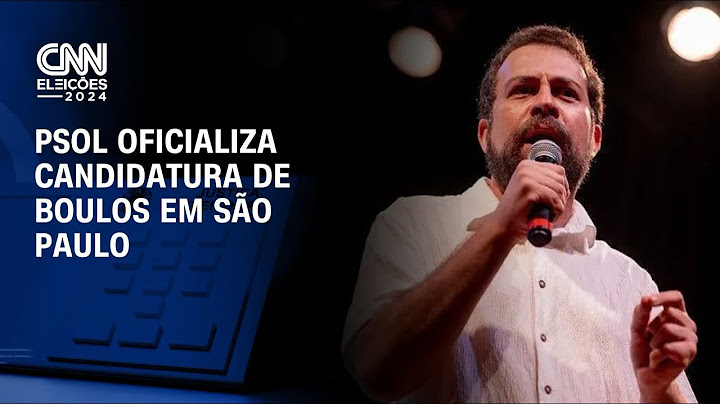 PSOL oficializa candidatura de Boulos em São Paulo | AGORA CNN