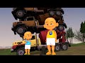 Seru‼️Upin dan ipin gandeng truk rongsongan