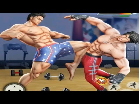 GYM fighting games : Bodybuilder Trainer fight pro game / Updated game