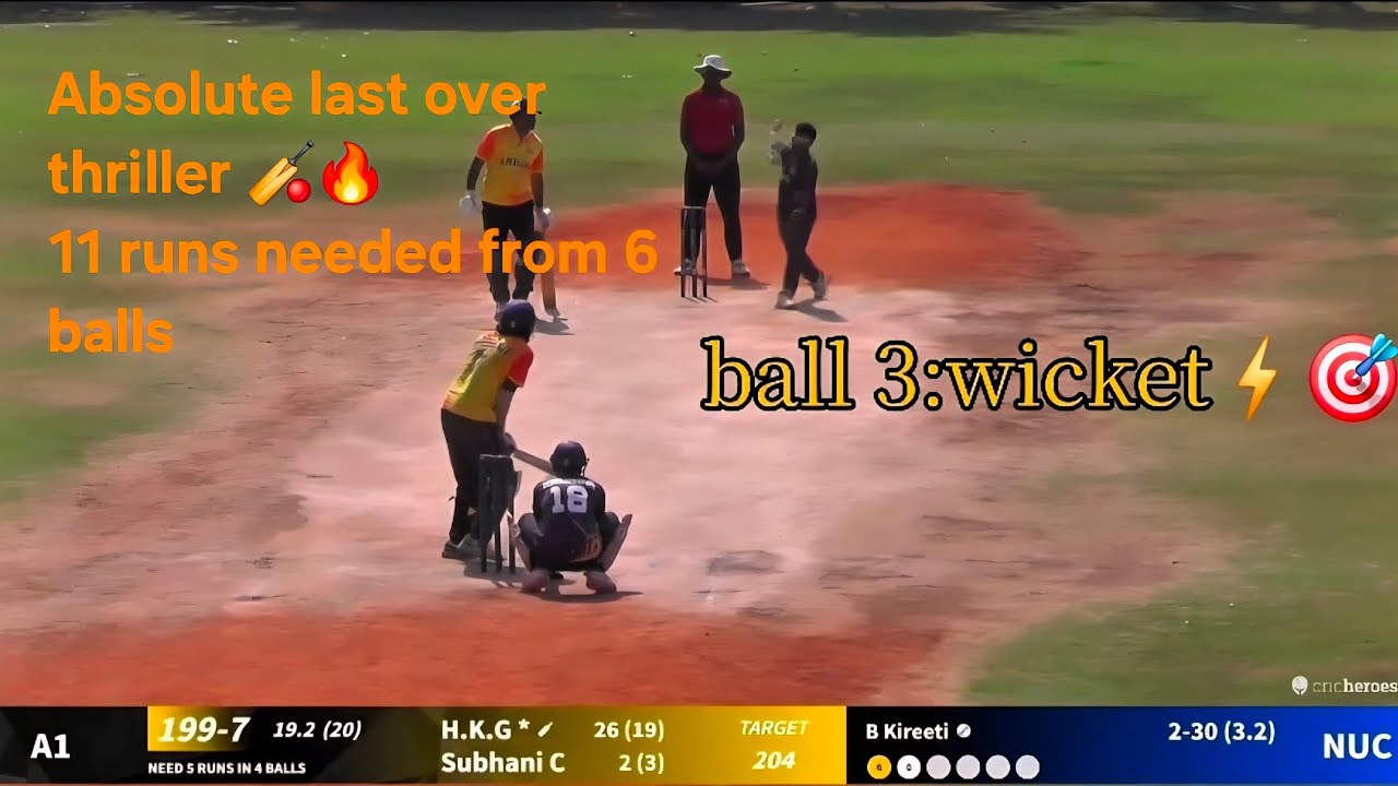 “11 Needed Off 6 Balls 😳”“Craziest Last Over Finish “This Match Went ...