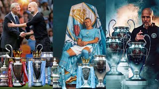 PEP FINALLY GETS HIS HANDS ON THE CHAMPIONS LEAGUE FOR MAN CITY FOR THE VERY FIRST TIME