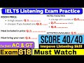 IELTS Listening Practice Test 2025 with Answers [Real Exam - 818 ]