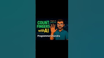 Real-Time Finger Counter with AI! 🧠🖐️ (Python + MediaPipe) #coding #pythonshorts #python #ai #ml