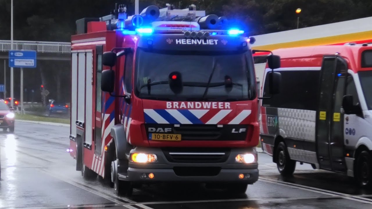 [Vrijwillige] Brandweer Heenvliet Rukt uit voor Brand Spoorvervoer Metro Akkers in Spijkenisse!