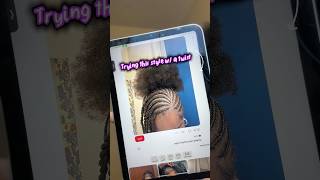 I attempted this hair style 👀💝🎀 #naturalhair #tutorial #curlyhair