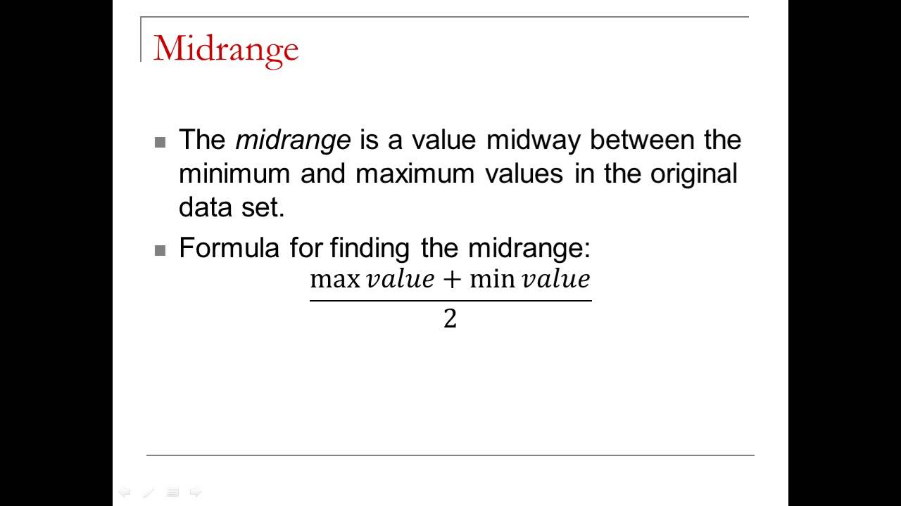 Lesson 31 Basic Measures of Center YouTube