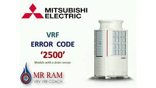 MITSUBISHI VRF ERROR CODE 2500 [ ENGLISH ]