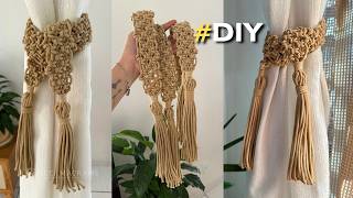 PRENDEDOR DE CORTINA EM MACRAME | Fácil, rápido e requintado! | Tutorial DIY