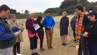 Easter baptism - Natural Bridges Beach, Peace United Church