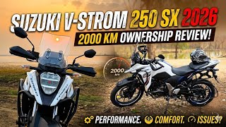 Suzuki V-Strom 250 SX 2026: 2000 KM Ownership Review | Worth Buying? 🤔 | Suzuki 
