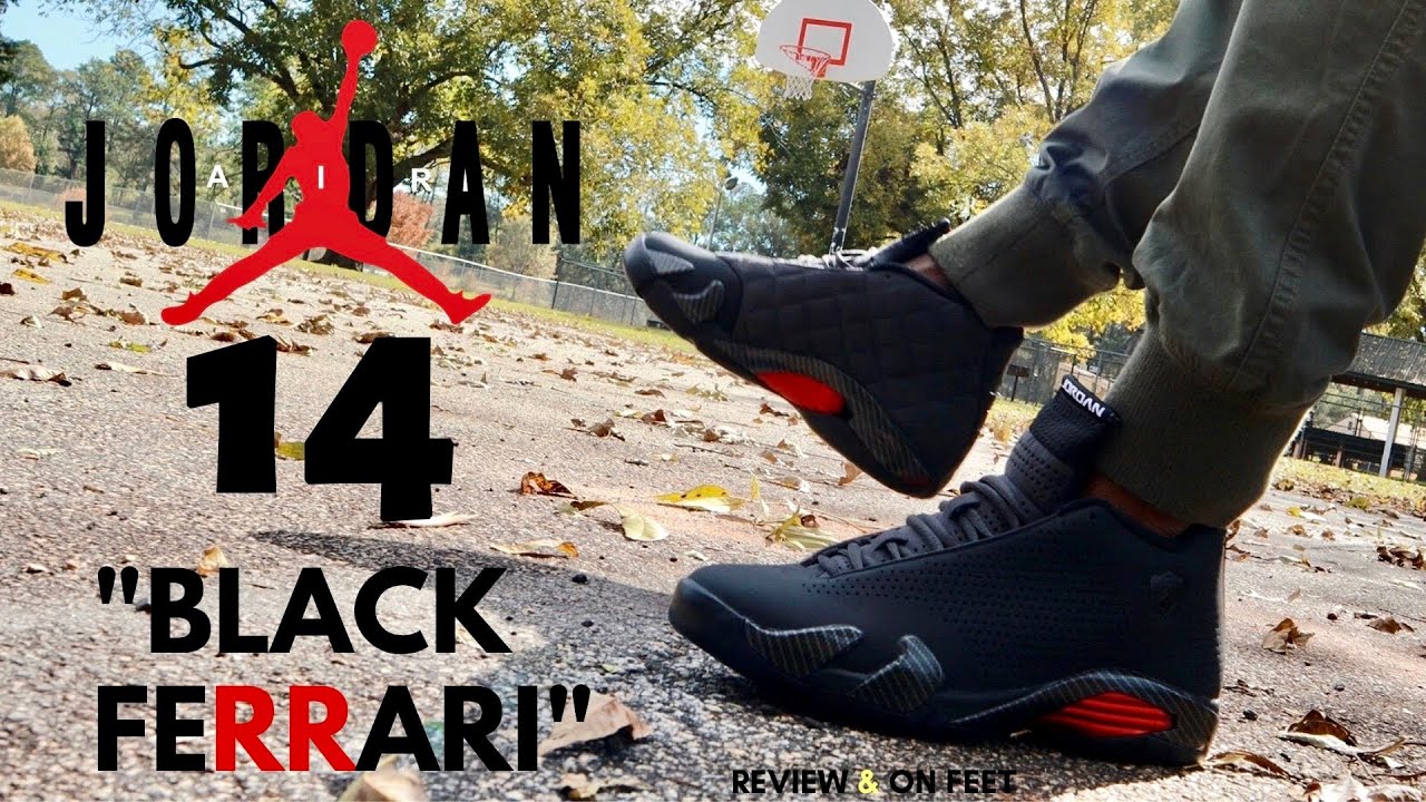 jordan retro 14 ferrari black