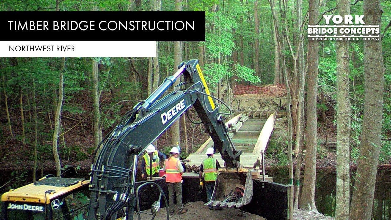 Eco Friendly Bridge Building Time Lapse Northwest River Park, VA