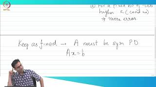 Preconditioned Conjugate Gradient - Part 1 #swayamprabha