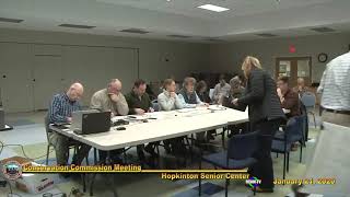 Conservation Commission Meeting: January 21, 2020