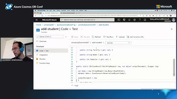 Azure Cosmos DB + Azure Functions - serverless database processing