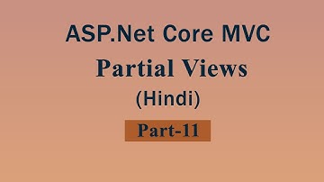 Partial views in asp net core