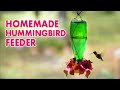 How I made a HUMMINGBIRD FEEDER