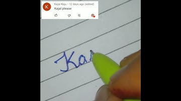 KAJAL name in cursive writing #viral #ytshorts #trending #viralvideo #youtubeshorts