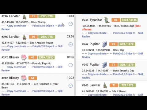 Live Tyranitar Pokemon Coordinates Pokemon Go Youtube