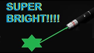 Crazy powerful green laser pointer!!!
