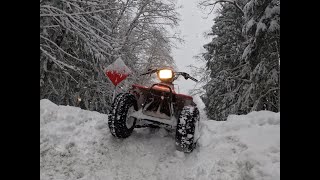 atv vs deep snow with chains