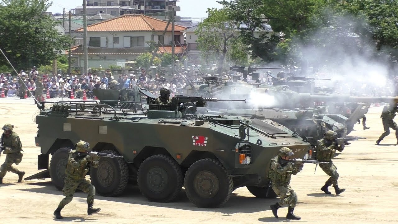【これはすごい】2018 第3師団創立57周年・千僧駐屯地創設67周年記念行事 訓練展示 総合予行 20180512 必ず耳を塞いで下さい