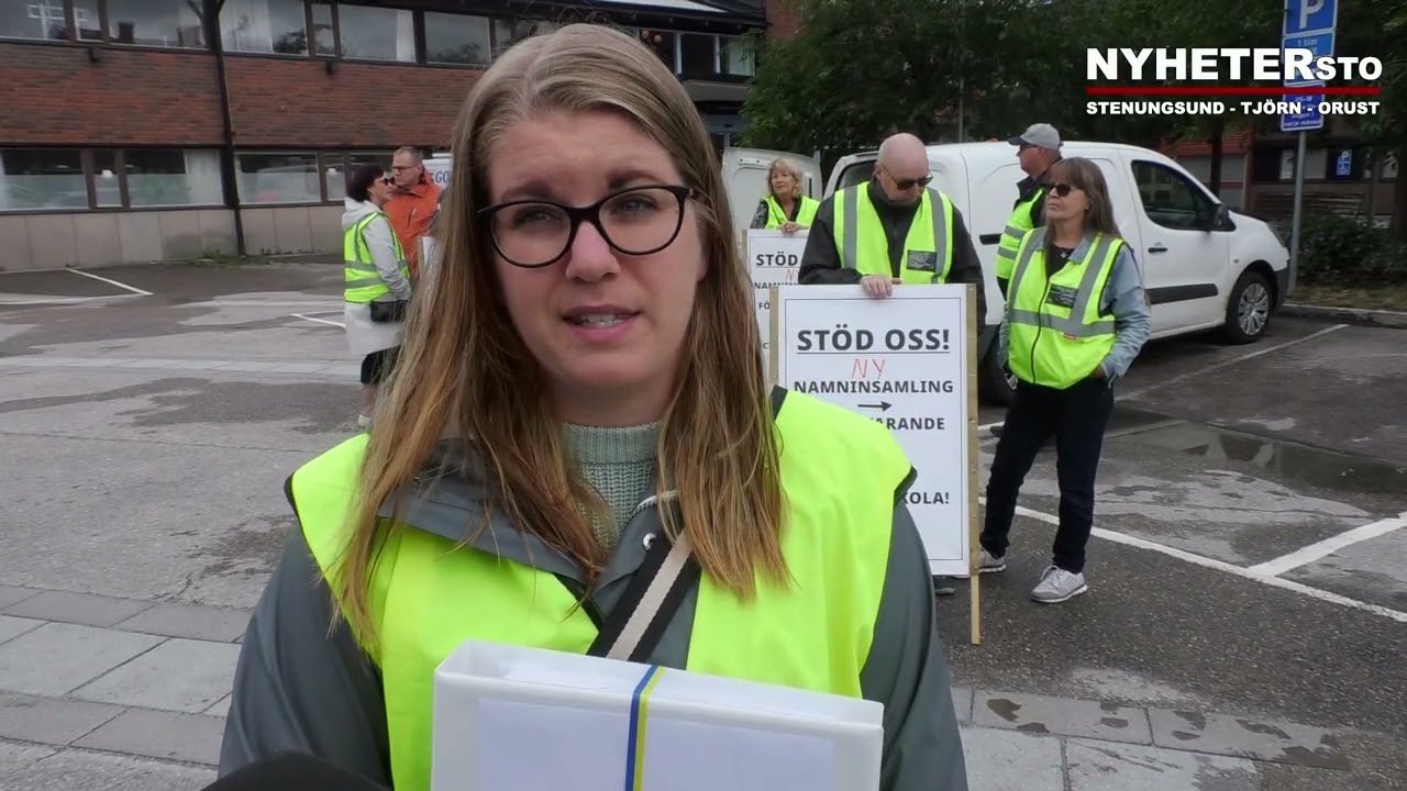 2023-07-03 4 111 namnunderskrifter för folkomröstning av skolan lämnades in