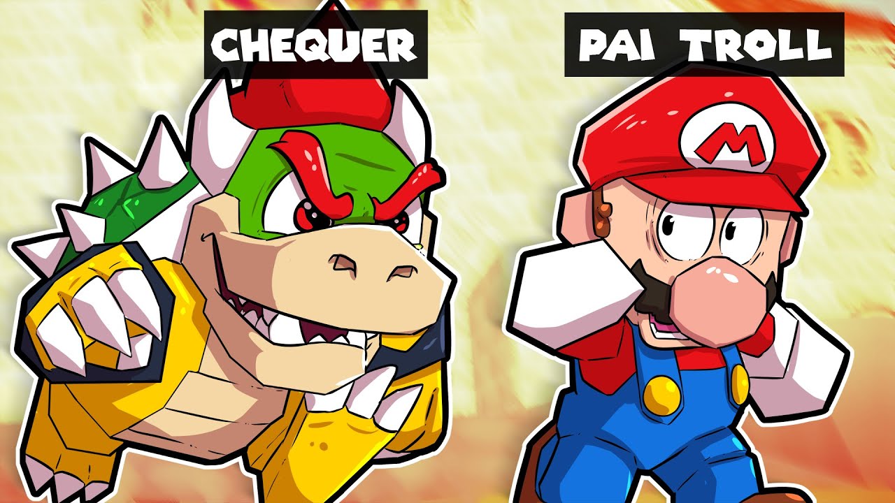 Mario 64, mas o BOWSER me PERSEGUE! (feat. @ChequerChequerTV)