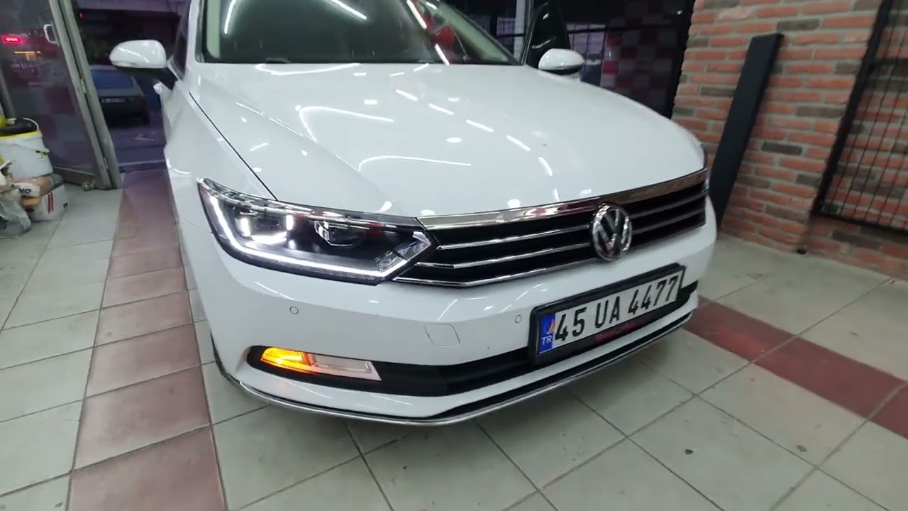 2015 VW Passat B8 // Kayar Sinyalli Şimşek Etkili Led Far Uygulamamız