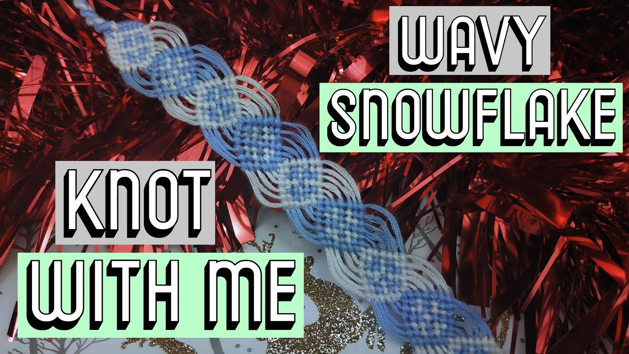 Play: A calm, detailed macrame snowflake craft tutorial