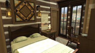 🪵🔨Log cabin bedroom - The Sims 4 - Chatty Build