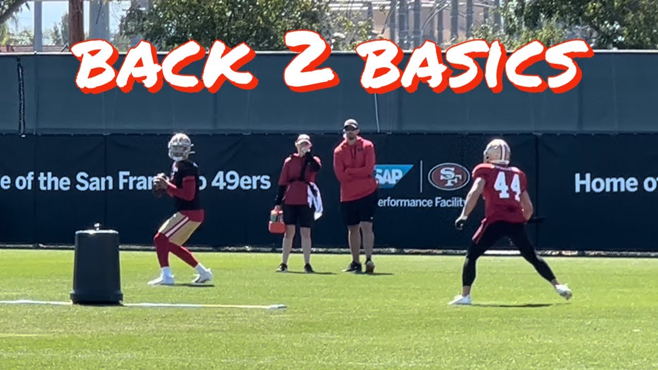 49ers Quarterback Trey Lance Practices Checking Down and Throwing Long YouTube