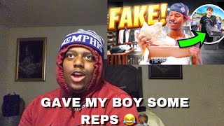 A Subscriber Gave Duke Dennis Some Fake Sneakers REACTION !