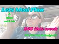 One week meal plan  60  budget meals  single income family of four